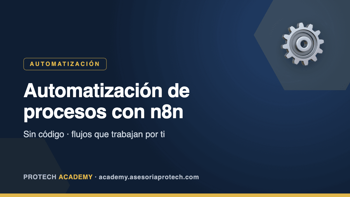 Automatización de procesos con n8n (sin código)